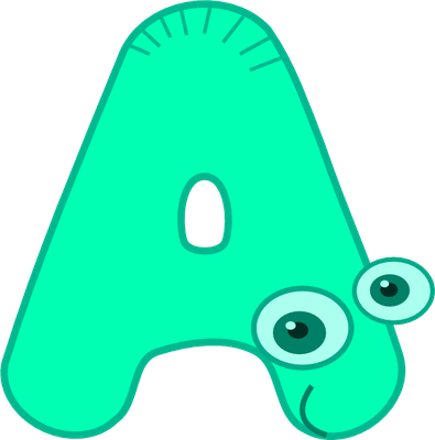 caractère - alphabet - éducation - smiley émoticône émoji cartoon clipart illustration - artémotic