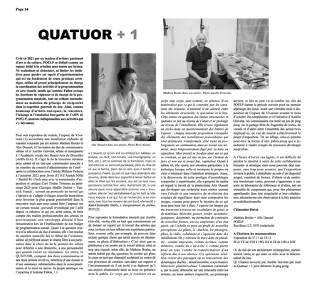 Mathieu BOXHO - Alix DUSSART / POELP — Flux News, 2023