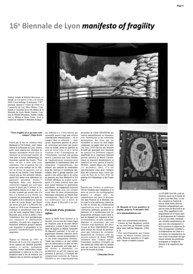 Biennale de Lyon — Flux News, 2023