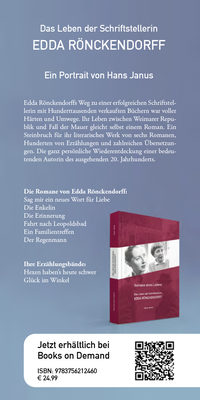 Hans Janus: Gestaltung des Buches, dazu einen Flyer als Werbemaßnahme