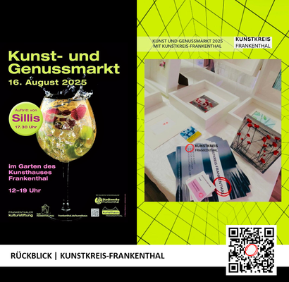 RÜCKBLICK & DANKE | KUNST- UND GENUSSMARKT | 16.08.2025 | 12-19 UHR | FOTO: KUNSTKREIS-FRANKENTHAL