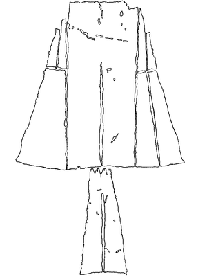 Arrière de la tunique de Moselund. Source : Charles Bricout