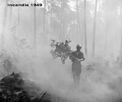 incendies landes 1949