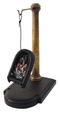 Höhe ca. 25 cm _ Holz / Messing /Schaum- und Kunststoff