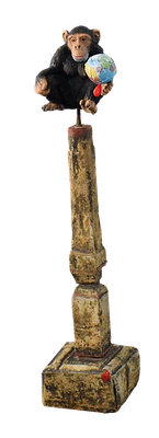 Höhe ca. 22 cm _ Holz / Kunststoff / Papier