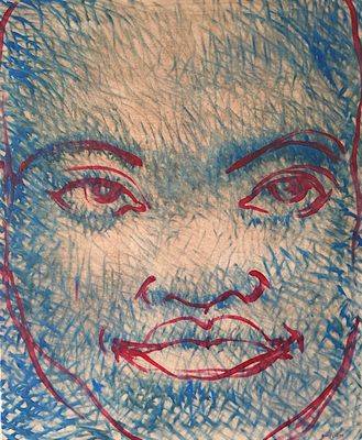 Ich schau dich an, Öl auf Leinwand, 60 x 73 cm, 2009