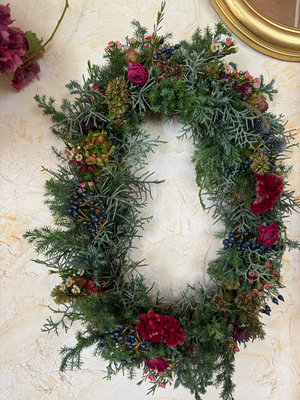 11月flower lesson/クリスマスリース