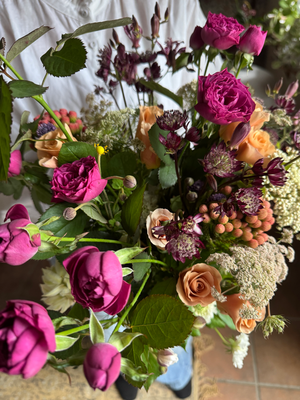 10月flower lesson/秋のアレンジメント