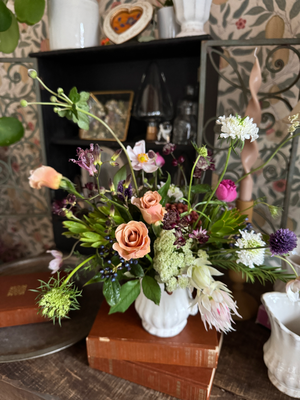 10月flower lesson/秋のアレンジメント