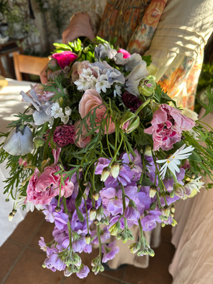 1月flower lesson春花のいけこみ