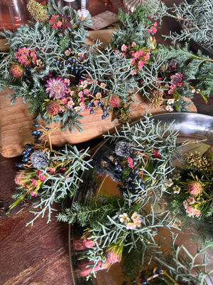 11月flower lesson/クリスマスリース