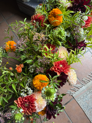 9月flower lesson/夏の終わりのいけ込み