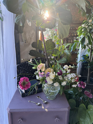 1月flower lesson春花のいけこみ