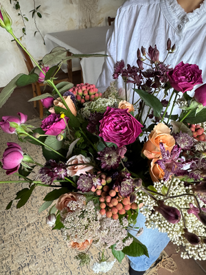 10月flower lesson/秋のアレンジメント