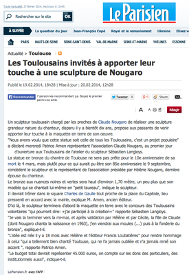 Article, Presse, sculpteur Langloÿs