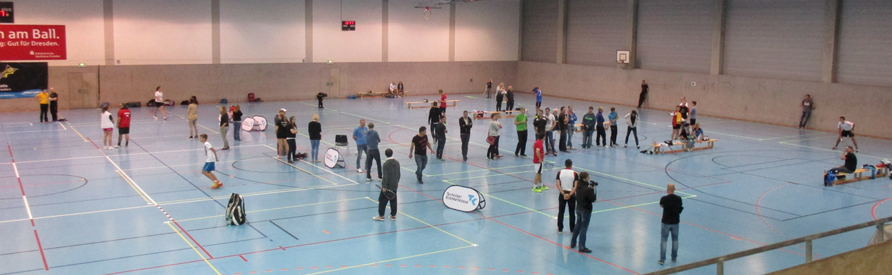 Crossminton:  Deutsche Meisterschaft im Einzel in  Dresden, am 27. September 2015
