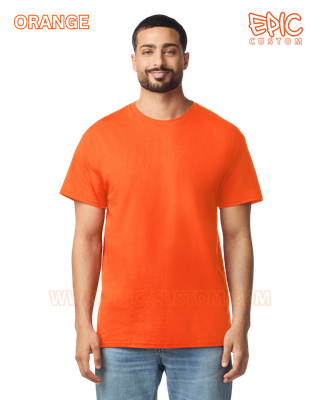 Custom printed event t-shirt colour orange