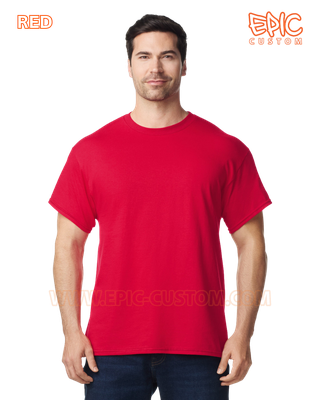 Custom printed premium cotton t-shirt colour red
