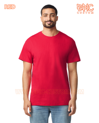 Custom printed event t-shirt colour red