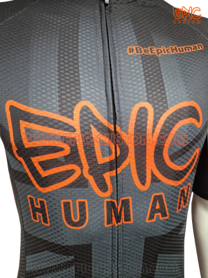 Custom printed WorldTour WAFFLE Aero cycle jersey front panel alignment showing precise custom print finish.