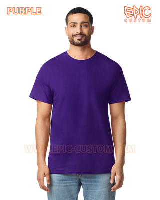 Custom printed event t-shirt colour purple