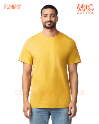 Custom printed event t-shirt colour daisy yellow