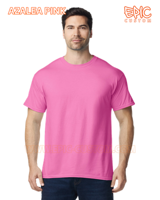 Custom printed premium cotton t-shirt colour azalea pink