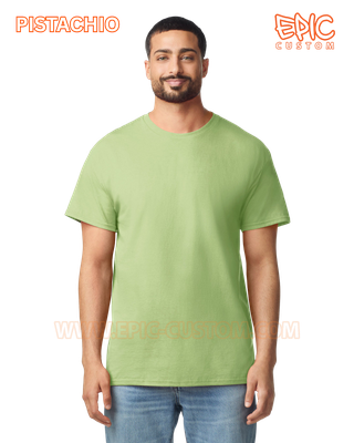 Custom printed event t-shirt colour pistachio