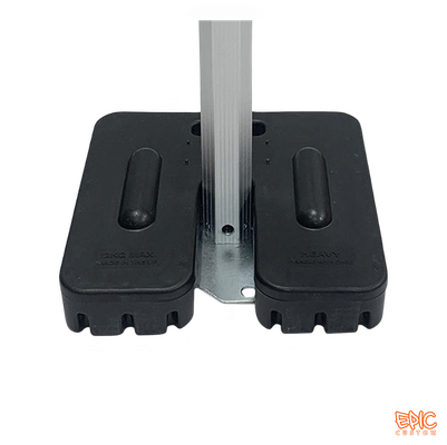 Epic Custom 12kg interlocking rubber gazebo leg weight plates for securing commercial gazebo frames