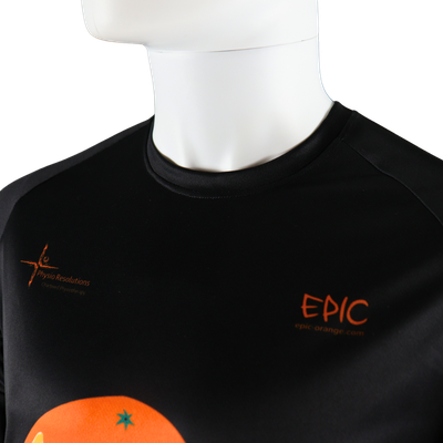 Long sleeve cuff detail on the Custom Printed Long Sleeved Running Shirt.