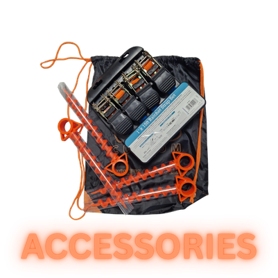 Premium custom printed gazebo accessories including walls, counters, weights and event extras for professional UK displays.