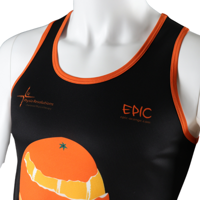 Custom printed running kit with Super DryLite fabric upgrade for breathable moisture-wicking race performance.