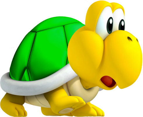 Koopa Troopa [Super Mario] - animal rampant - animaux - smiley émoticône émoji cartoon clipart illustration - artémotic