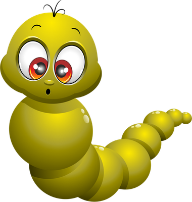 chenille - animal rampant - animaux - smiley émoticône émoji cartoon clipart illustration - artémotic