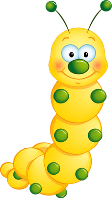 chenille - animal rampant - animaux - smiley émoticône émoji cartoon clipart illustration - artémotic