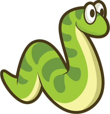 serpent - animal rampant - animaux - smiley émoticône émoji cartoon clipart illustration - artémotic