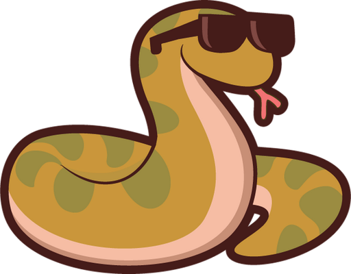 serpent - animal rampant - animaux - smiley émoticône émoji cartoon clipart illustration - artémotic
