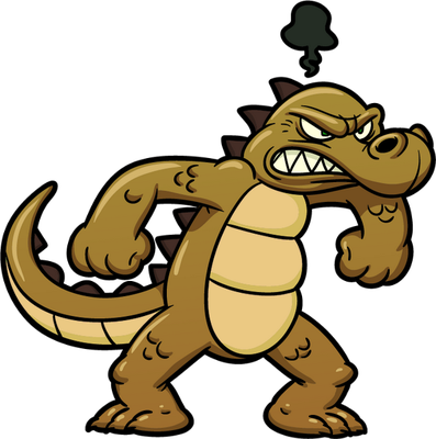 crocodile - animal rampant - animaux - smiley émoticône émoji cartoon clipart illustration - artémotic