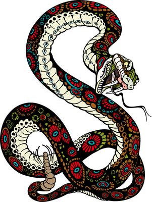 serpent - animal rampant - animaux - smiley émoticône émoji cartoon clipart illustration - artémotic