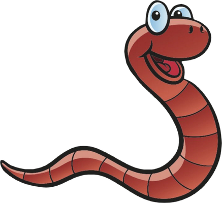 ver - animal rampant - animaux - smiley émoticône émoji cartoon clipart illustration - artémotic