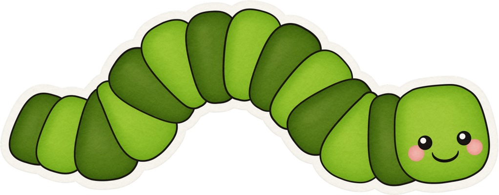 ver - animal rampant - animaux - smiley émoticône émoji cartoon clipart illustration - artémotic