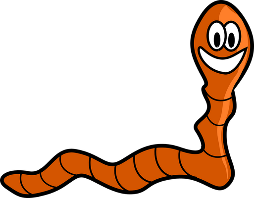 ver - animal rampant - animaux - smiley émoticône émoji cartoon clipart illustration - artémotic