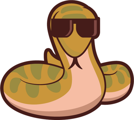 serpent - animal rampant - animaux - smiley émoticône émoji cartoon clipart illustration - artémotic