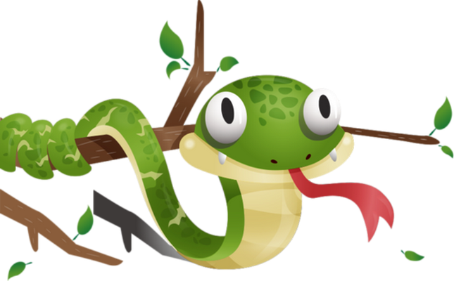 serpent - animal rampant - animaux - smiley émoticône émoji cartoon clipart illustration - artémotic