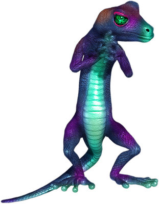 lézard- animal rampant - animaux - smiley émoticône émoji cartoon clipart illustration - artémotic