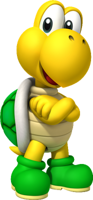 Koopa Troopa [Super Mario] - animal rampant - animaux - smiley émoticône émoji cartoon clipart illustration - artémotic