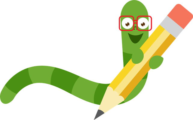 ver - animal rampant - animaux - smiley émoticône émoji cartoon clipart illustration - artémotic