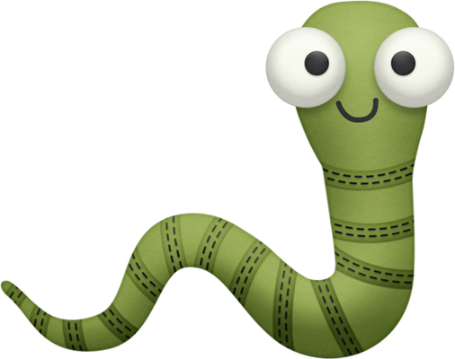 ver - animal rampant - animaux - smiley émoticône émoji cartoon clipart illustration - artémotic