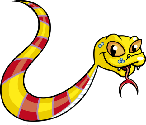 serpent - animal rampant - animaux - smiley émoticône émoji cartoon clipart illustration - artémotic
