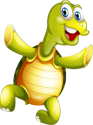 tortue terrestre - animal rampant - animaux - smiley émoticône émoji cartoon clipart illustration - artémotic